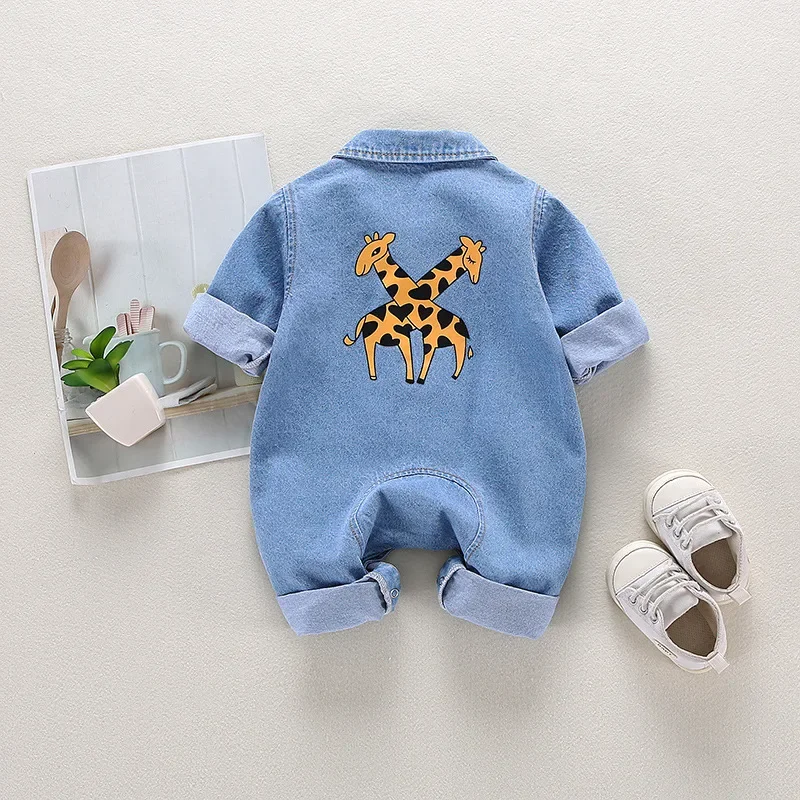 

Kids Baby Boy Jumper Girl Clothes Pants Denim Spring Autumn Rompers Toddler Infant Jumpsuits Newborn Clothing Tracksuits FY06151