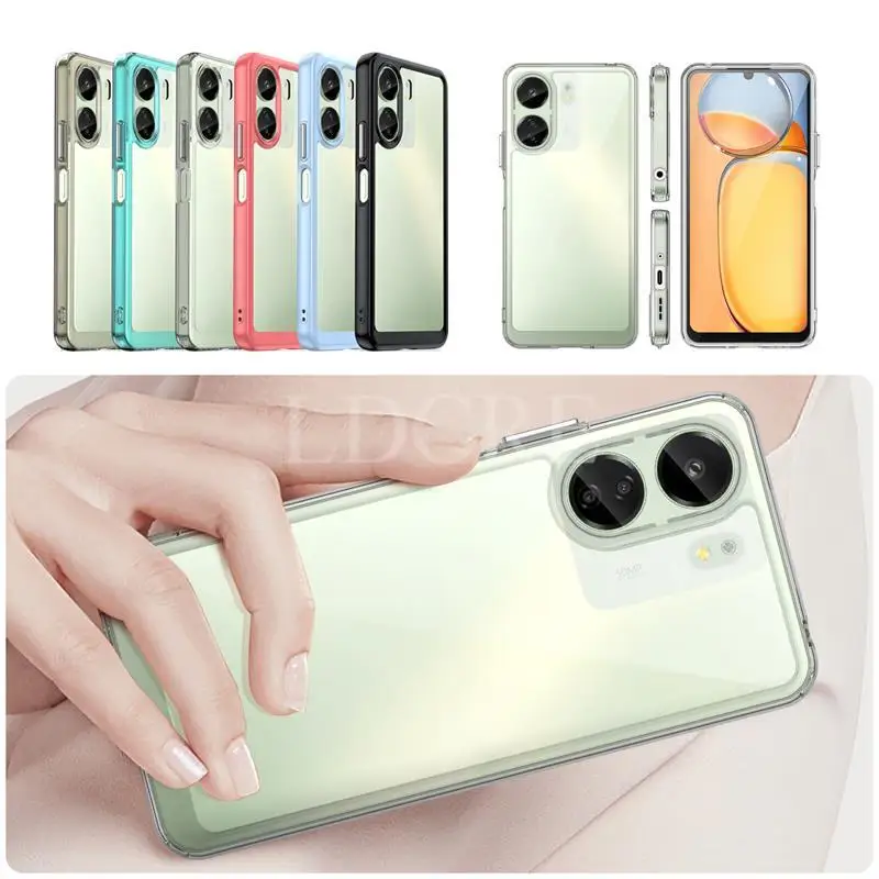 Funda Silicona Gel Goma Patron de Moda Carcasa YB8 para Xiaomi Poco C65 Gris