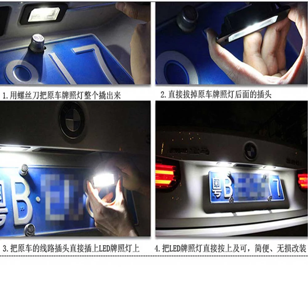 2 Lampade Targa LED Per Honda | CR-V, Jazz, Odyssey, Insight E Altri Modelli