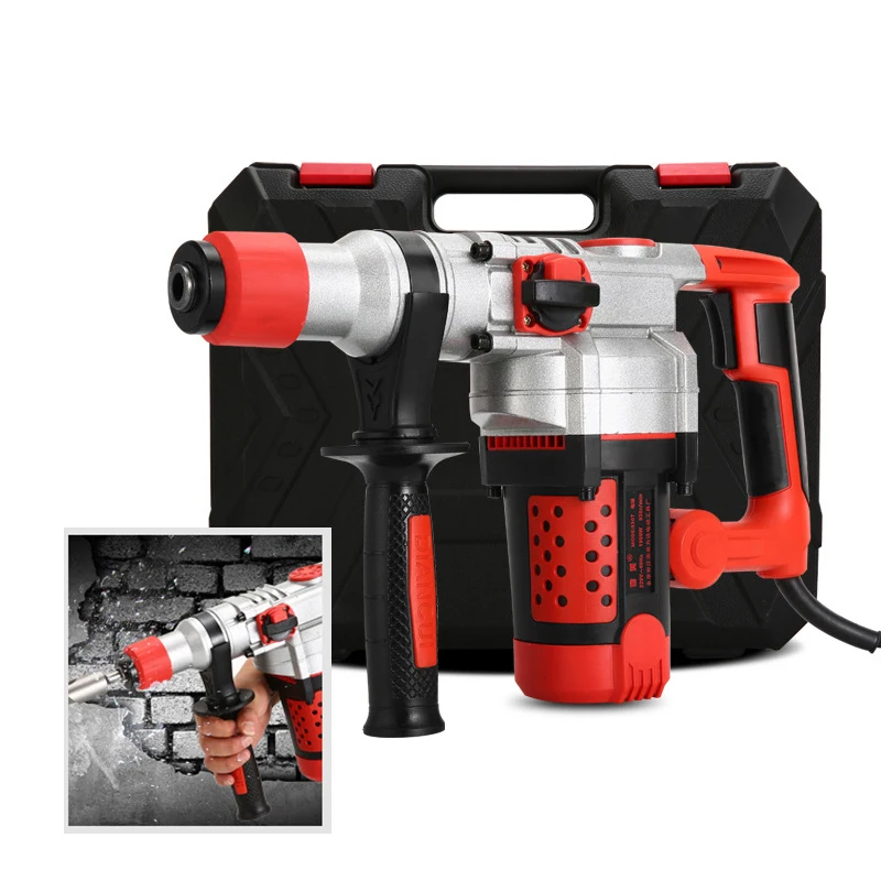 

2200W 220V Electric Impact Drill Multifunction Hammer Pick household Professional Concrete Industrial Grade Tool