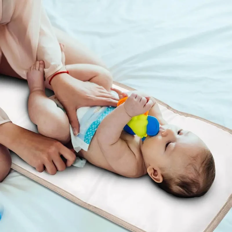 Foldable Baby Diaper Changing Pad Waterproof Newborn Diaper Pad Portable Toddler Changing Table Durable Nylon Baby Sheet