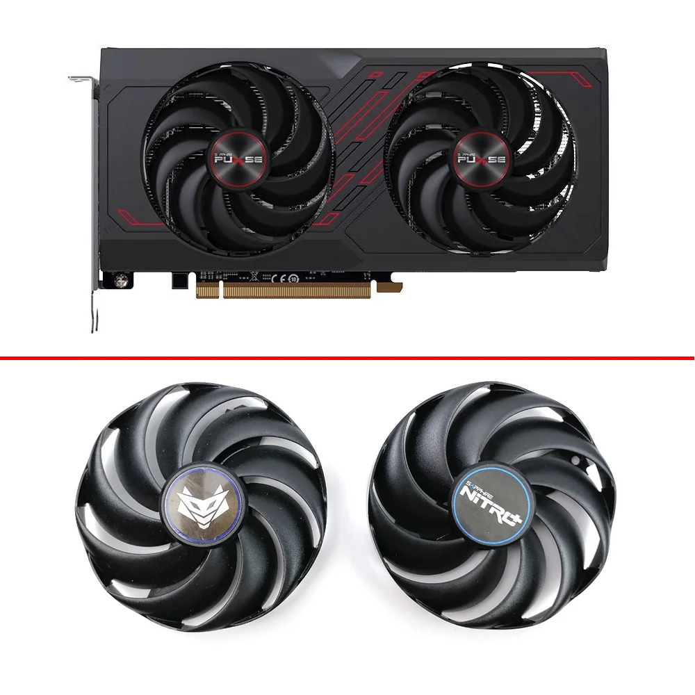 

87MM 6PIN RX6600 New GPU Fan CF9010H12D for Sapphire Nitro+ AMD Radeon RX 6600 XT Graphics Card Replacement Fan