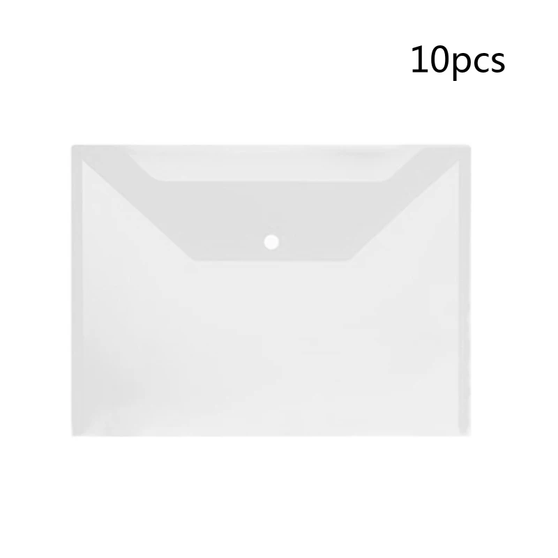 Generic 10pcs A4 Clear Bag Plastic Document Wallet Files Folders @ Best  Price Online