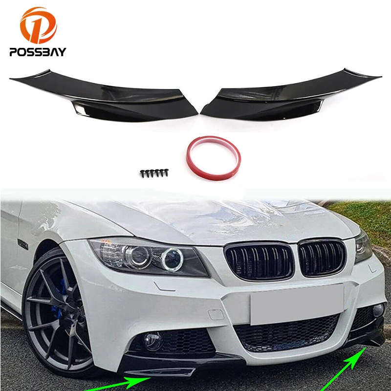 

Car Front Bumper Side Splitter Lip Spoiler for BMW E91 Touring/Estate 2009-2012 with M-Tech Bumper LCI/Facelift Auto Accessories