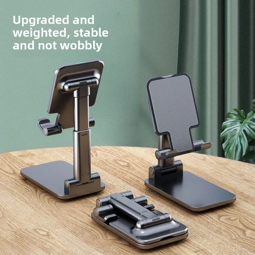 Adjustable foldable, multifunctional desktop stand for streaming online courses and general use for mobile phones and tablets