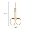 Stainless Steel Electroplating Rose Gold Eyebrow Trimming Scissors Mini Scissors Cosmetic Scissors Eyebrow Trimmer 2