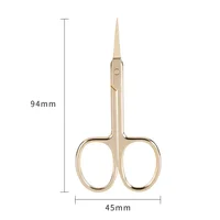 Stainless Steel Electroplating Rose Gold Eyebrow Trimming Scissors Mini Scissors Cosmetic Scissors Eyebrow Trimmer 2