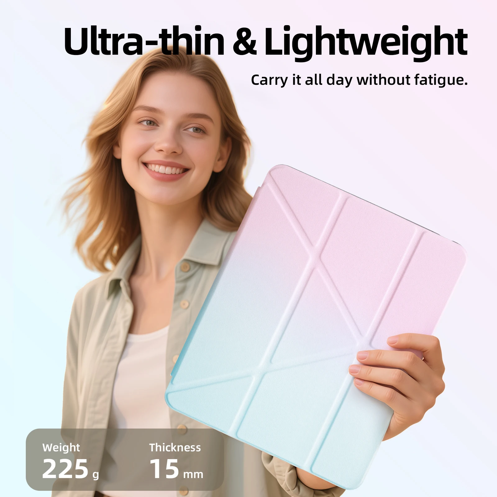 Goojodoq Foldable Case with Stand for iPad (Y-Fold)