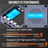 GMKtec K6 Mini PC AMD R7-7840HS 8C/16T 16GB DDR5 512GB PCIe 4.0 SSD Mini Desktop Computer Window 11 Pro WiFi 6E/BT5.2 Type-C 4