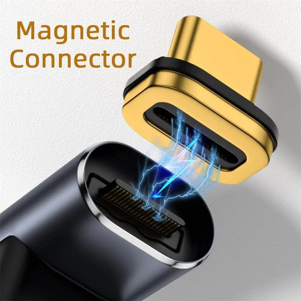 USB3.0-C타입 마그네틱 어댑터, USB C타입 수-USB 3.0 A 타입 암 스트레이트 10gbps 데이터 어댑터