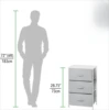 Steel Top and Frame Storage Dresser Tower   Fabric Drawers for Bedroom, Living Room, or Bathroom - Holds Clothes, Accessories 6