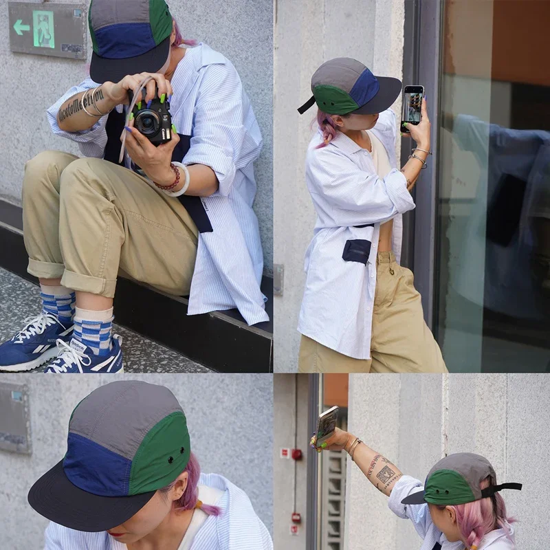 America Summer Hip hop  Flat Baseball Cap for Men Women Hiking Camp Waterproof Cap Outdoors  Sun Hat  Fishing 5 Panel Cap 5