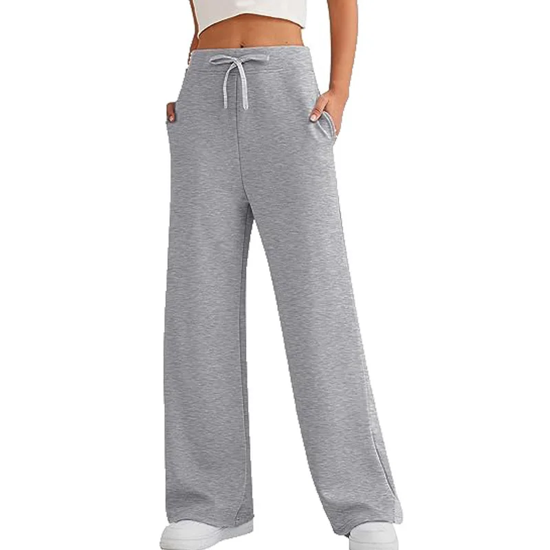 Women's Fall Casual Loose Wide-leg Sports High-waisted Pants