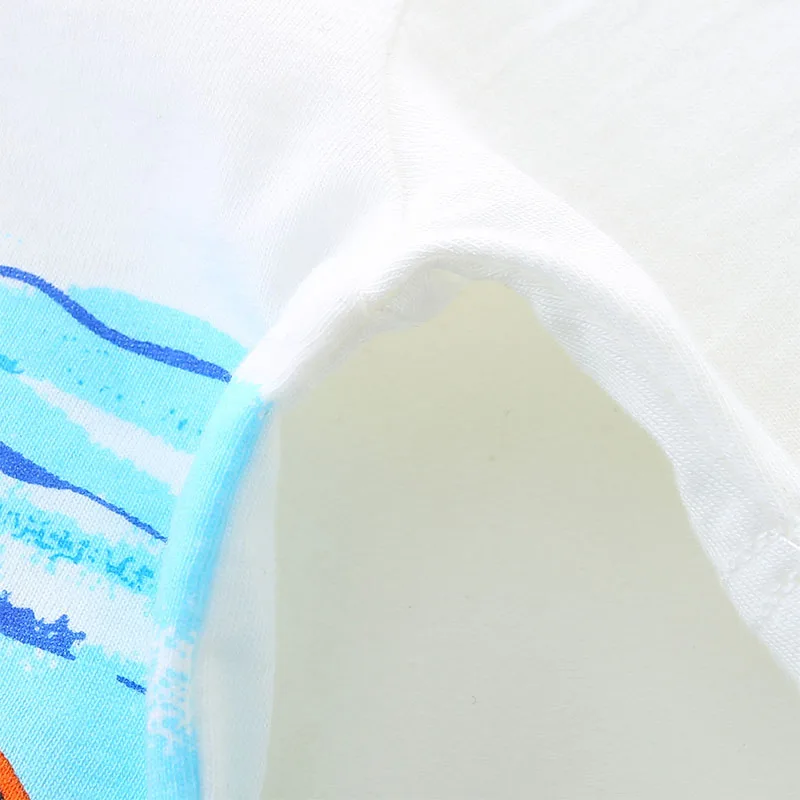 Summer Fashion New Cute Kids Clothes Toddler Boys Tees Cartoon Sea World Crab T Shirts Children's Clothing