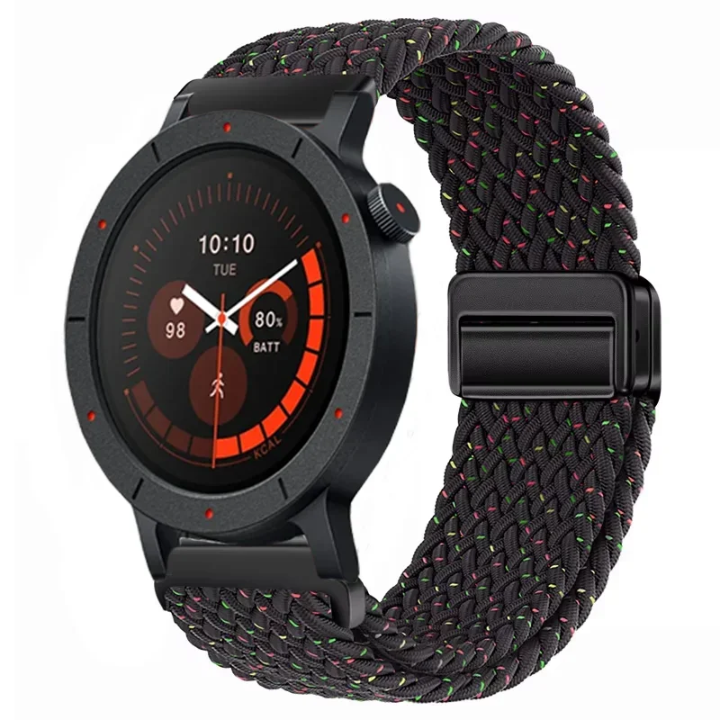 Nylon Braid Sport Strap - 22mm Magnetic Breathable Bracelet Wristband