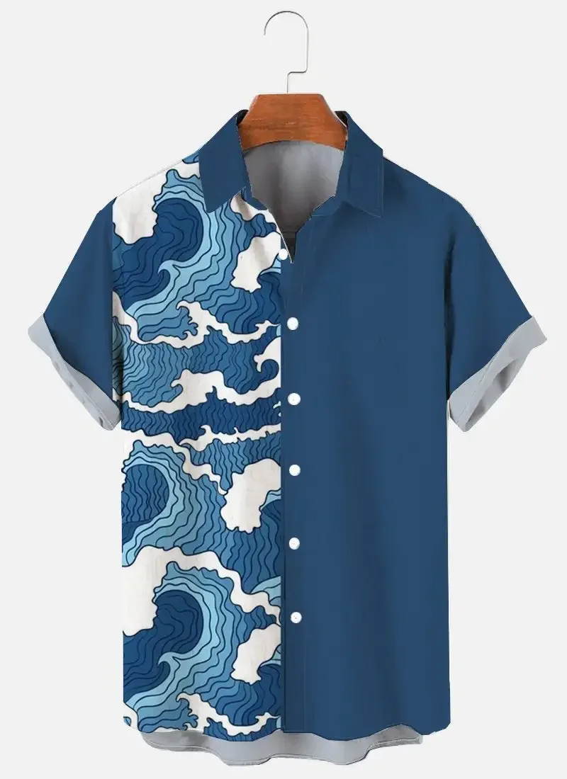 Cloud Wave Print Shirt 1