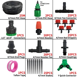Efficient Drip Irrigation Kit with Adjustable Water Flow and Easy Installation (25M)