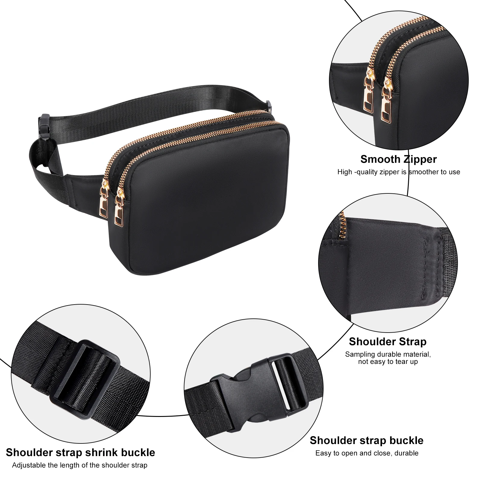 Geestock Fanny Packs For Women Fashion Belt Bag Beach Travel Outdoor Women Belt Pouch Waist Bag Waterproof Mobile Phone Bags 6