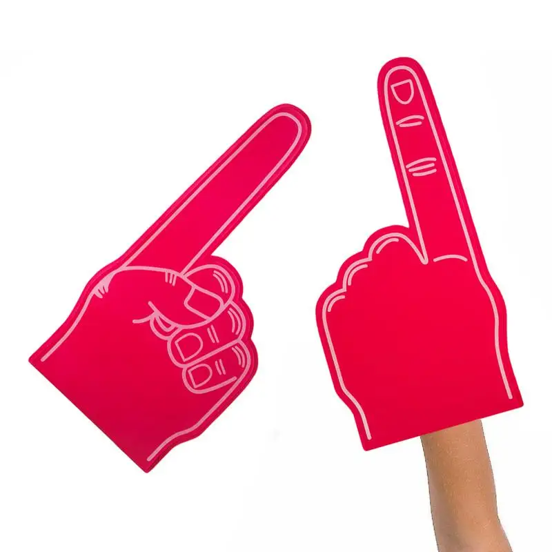 Large Foams Fingers Cheerleading Props Hand Sports Event Cheering Palm Party Props Comfortable Sports Foam Fan Finger 6