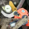 Cordless Pruning Shears Foot High Reach Extension Pole, Tool Belt, 2 Pack Lithium Batteries, SK5 Blade 2