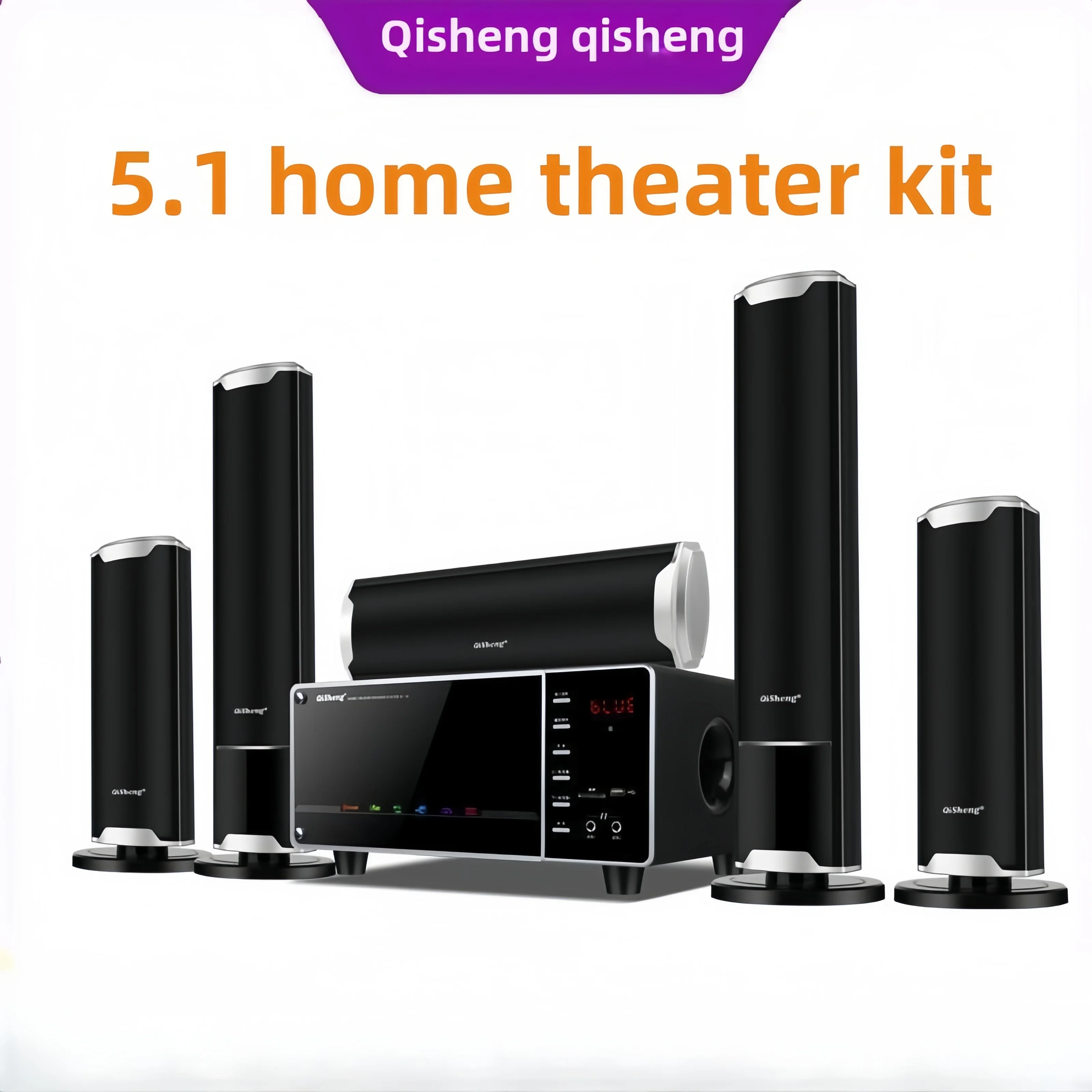 High-power 1000W Home Living Room TV KTV Bluetooth Speaker Surround Sound Subwoofer Speaker 5.1 Home Theater System Audio Set