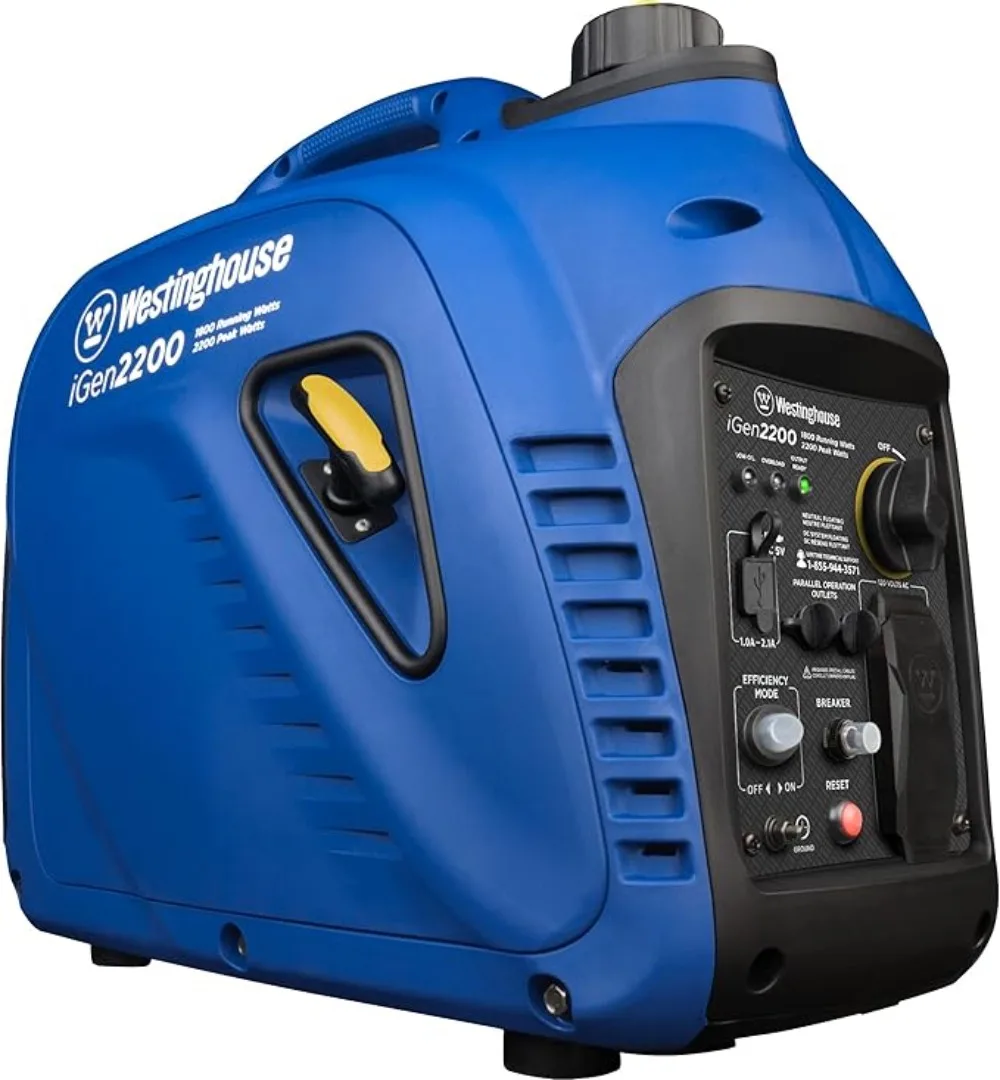 Outdoor Power Equipment 2200 Peak Watt Super Quiet & Lightweight Portable Inverter Generator Gas Powered Parallel Capable portable power station