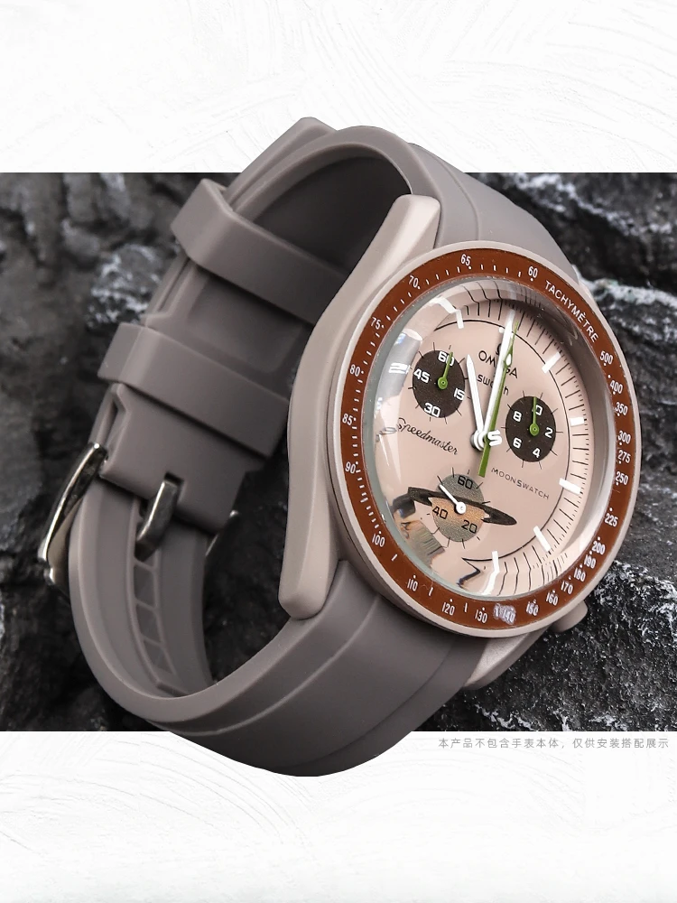 Cinturino Per Orologio In Silicone Resistente Al Sudore E Confortevole Per Omega Swatch Joint Planet Series Multicolore 22 20Mm Accessori