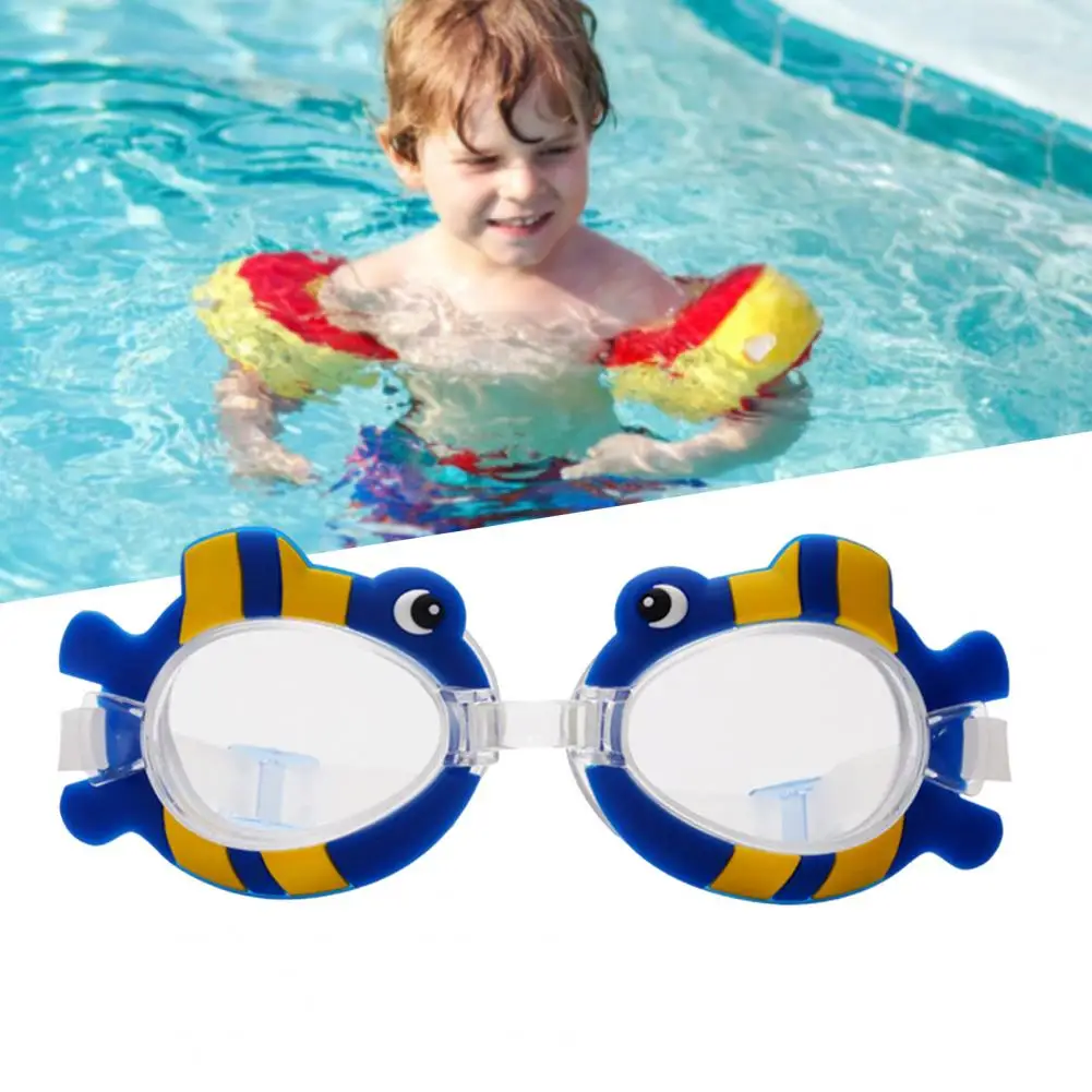 Surfing Goggles Ergonomic Diving Goggles Nose Clip Fashion Cartoon Monkey Frog Kids Swim Glasses Swim Eye Wear