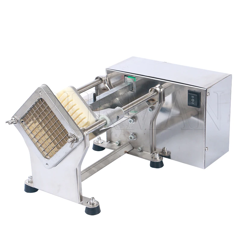 Electric French Fries Cutter 7/10/14mm Automatic Potato Chips Slicer  Carrots Cutter Vegetable Shredding Machine