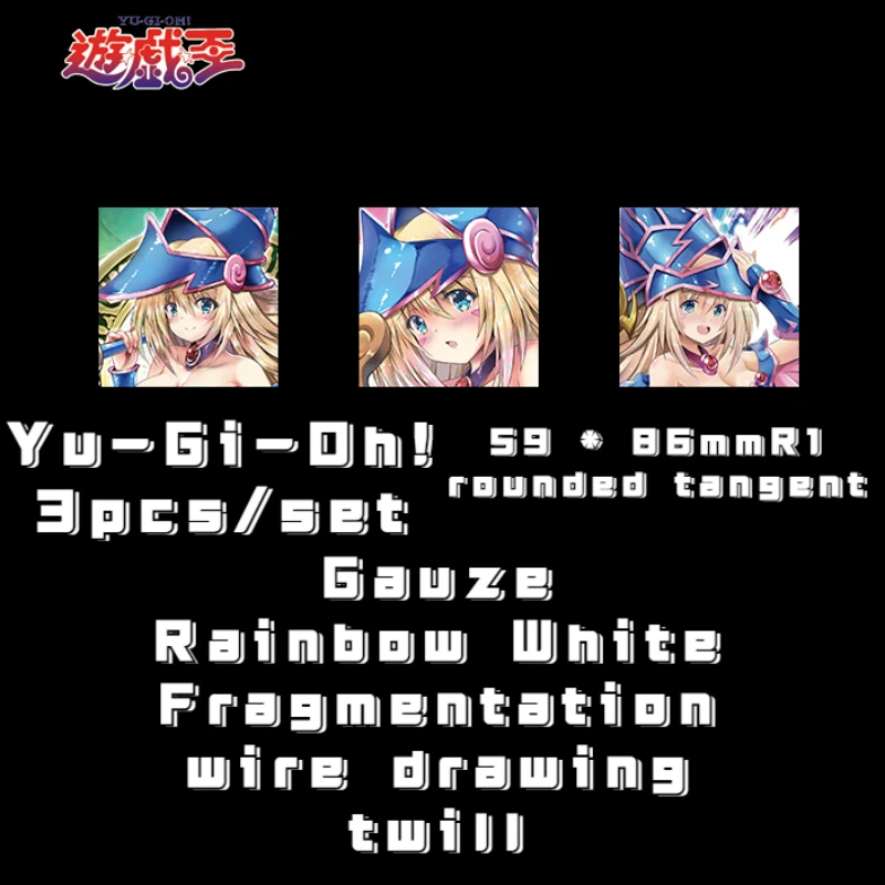 

3pcs/set Yu Gi Oh DIY anime game surrounding rare Black Magician Girl Kawaii sexy beauty flash card boy hobby toy birthday gift