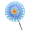 Double Layer Colorful Flower Garden Wind Spinner Stakes Patio Windmill Courtyard Garden Decoration Outdoor Accessories 5