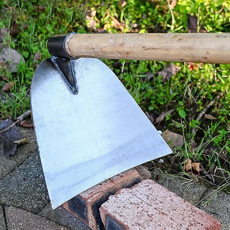 1Pcs Thickened Stainless Steel Hoe Weed Remover Weeding Hoe For Planting Vegetable Loosening Soil Outdoor Gardening Tools 5