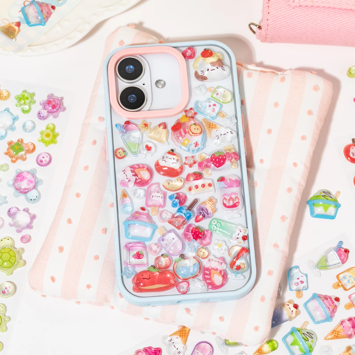 Sweet Candy Party 3D Kawaii Adhesive Stickers - Creative DIY Decoration