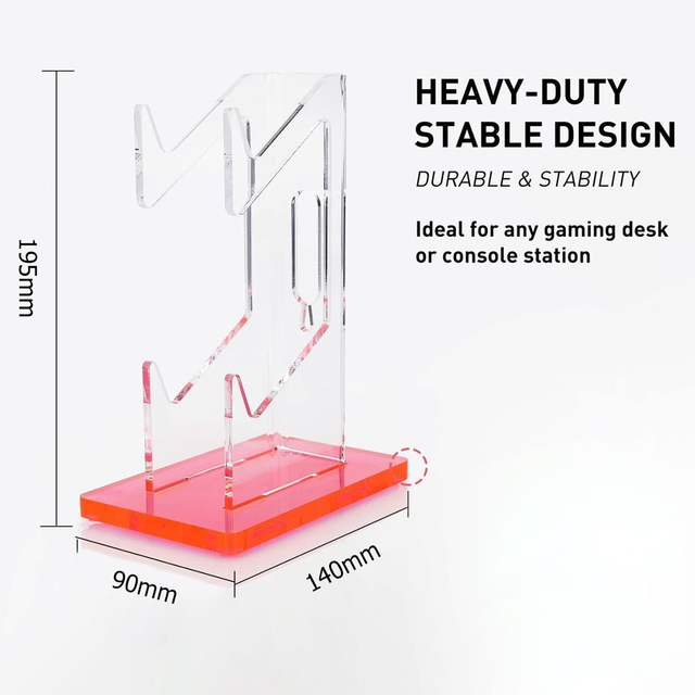 Acrylic Gamepad Display Stand Dual Controller Stand Gaming Handle Holder Bracket for PS4/Xbox Series/NS Series