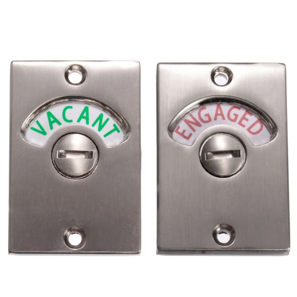 Bathroom Accessories 2pcs Privacy WC Latch Vacant Engaged Door Lock Toilet Bathroom Indicator Bolt