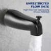Bathtub Spout with Diverter Slip Fit Zinc Alloy Bathtub Faucet Replacement Easy Installation Tub Spout Home Hotel Bathroom 5
