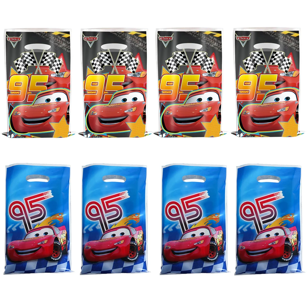 New Disney Cars Plastic Candy Loot Bag Handle Gift Bag For Kids Favor Lightning McQueen Theme Birthday Party Decoration Supplies - 15 - View #4