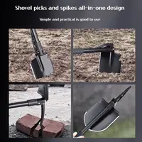 Portable Shovel 1pc Outdoor Small Foldable Camping Shovel, Multifunctional Hiking Entrenching Tool 5