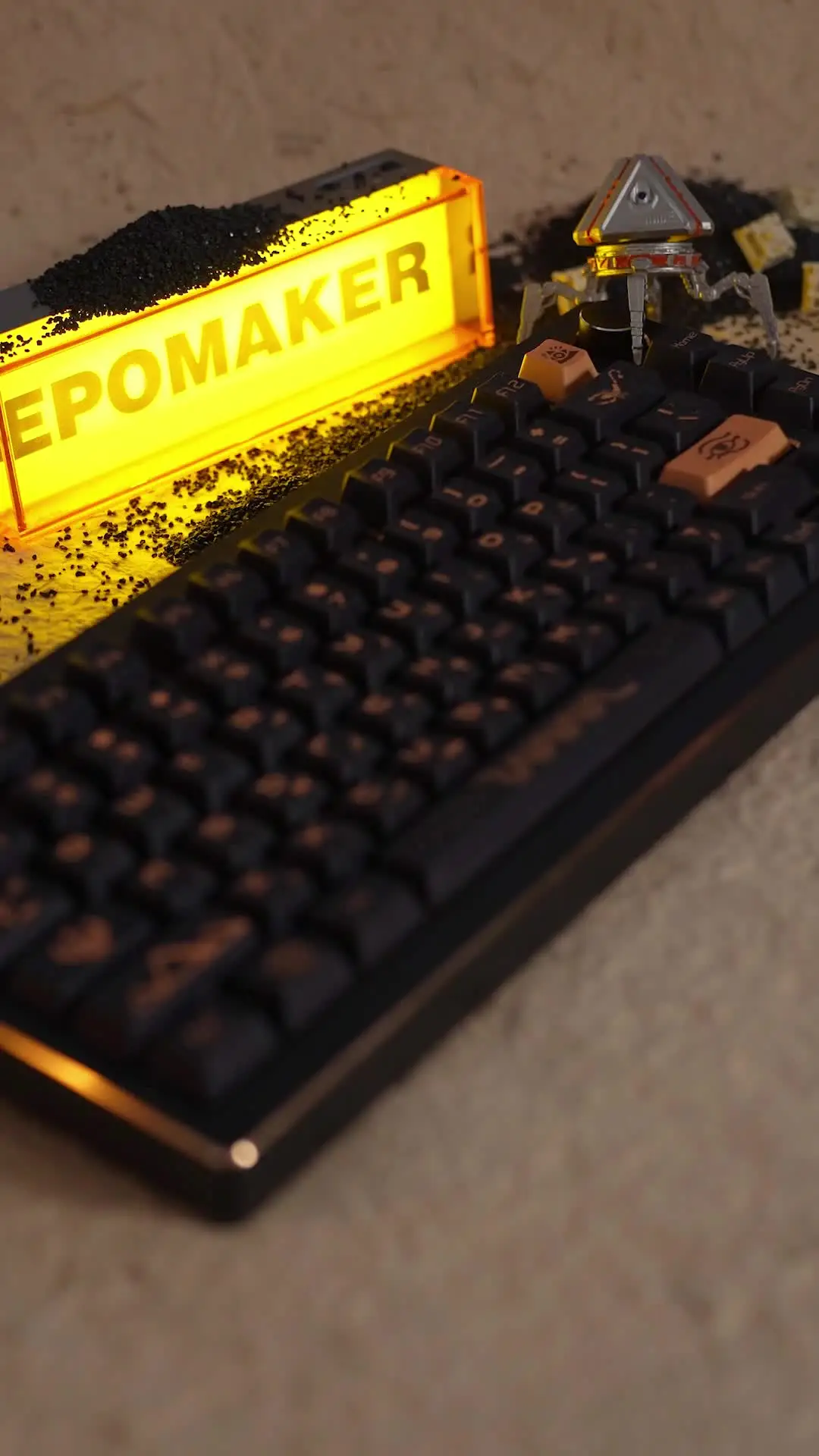 EPOMAKER-Alumínio Teclado Mecânico para Jogos, Hot-swappable