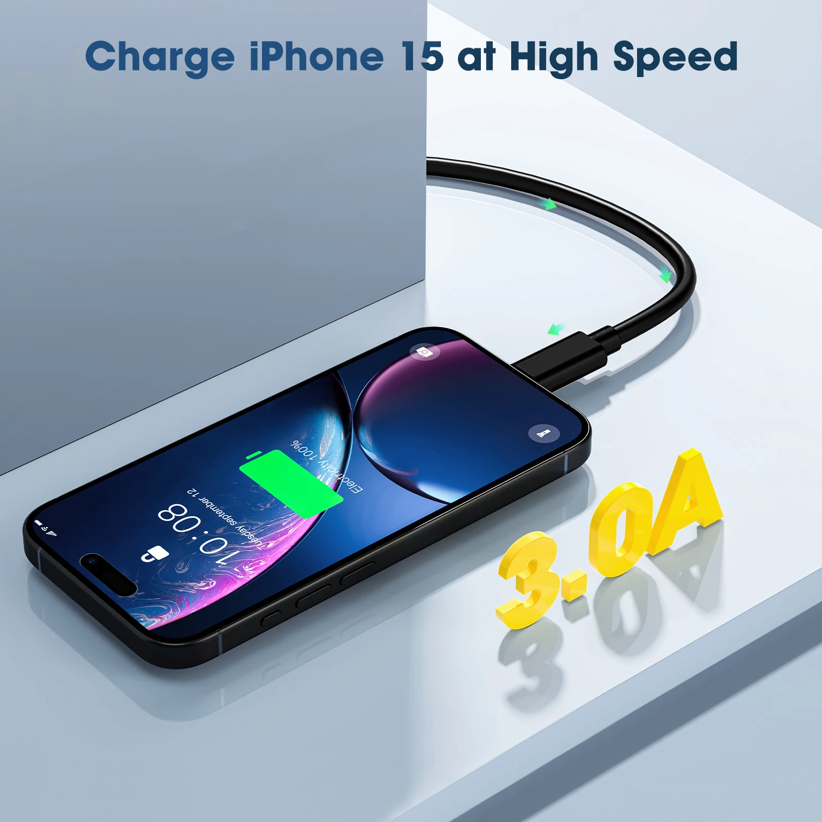 PVC USB3.2 데이터 케이블 10Gbps 고속 하드 드라이브 전송 케이블 회전식 유형-c 충전 케이블 3A60w 고속 충전 케이블