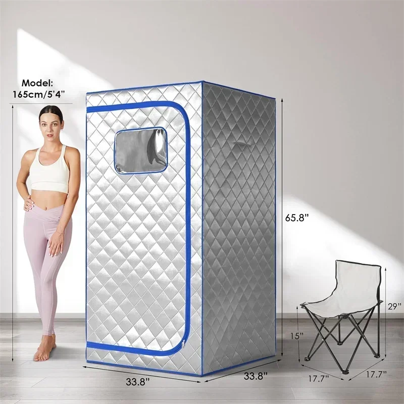 Portable Infrared Sauna Far Infrared Sauna Separate With Heating Foot Pad Home Saunas for Relaxation Detox 2