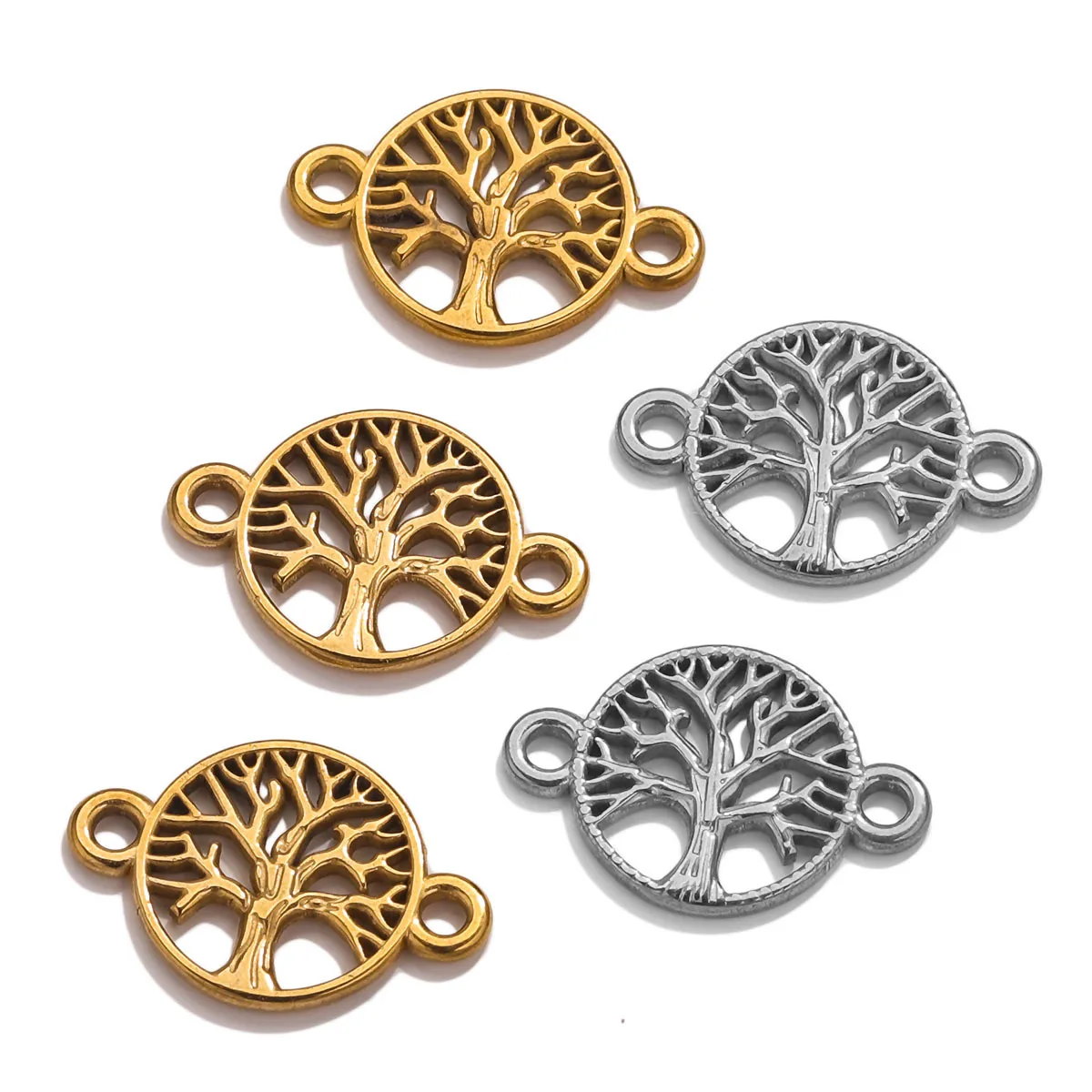 European Stainless Steel Accessories Bracelet Necklace DIY Life Tree Accessories Pendant 1