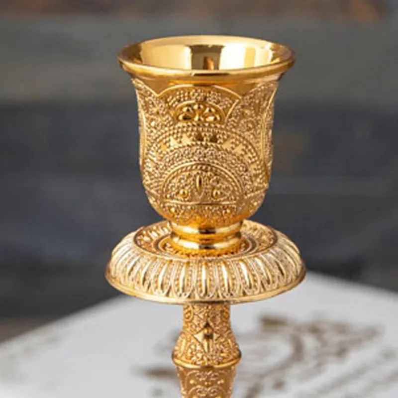 Candle Holders 2pc European Style Metal Candlestick Candles Holders Gold Silver Wedding Ramadan Eid Religion Decorations Home