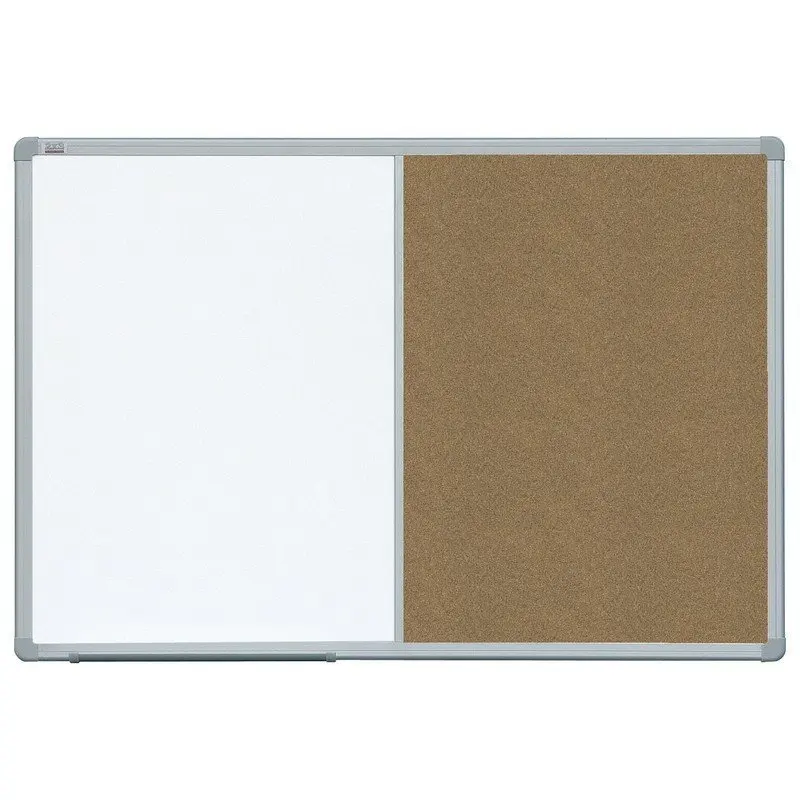 Marker Board/cork 60x90 Cm, Aluminum Frame, Combi, Office
