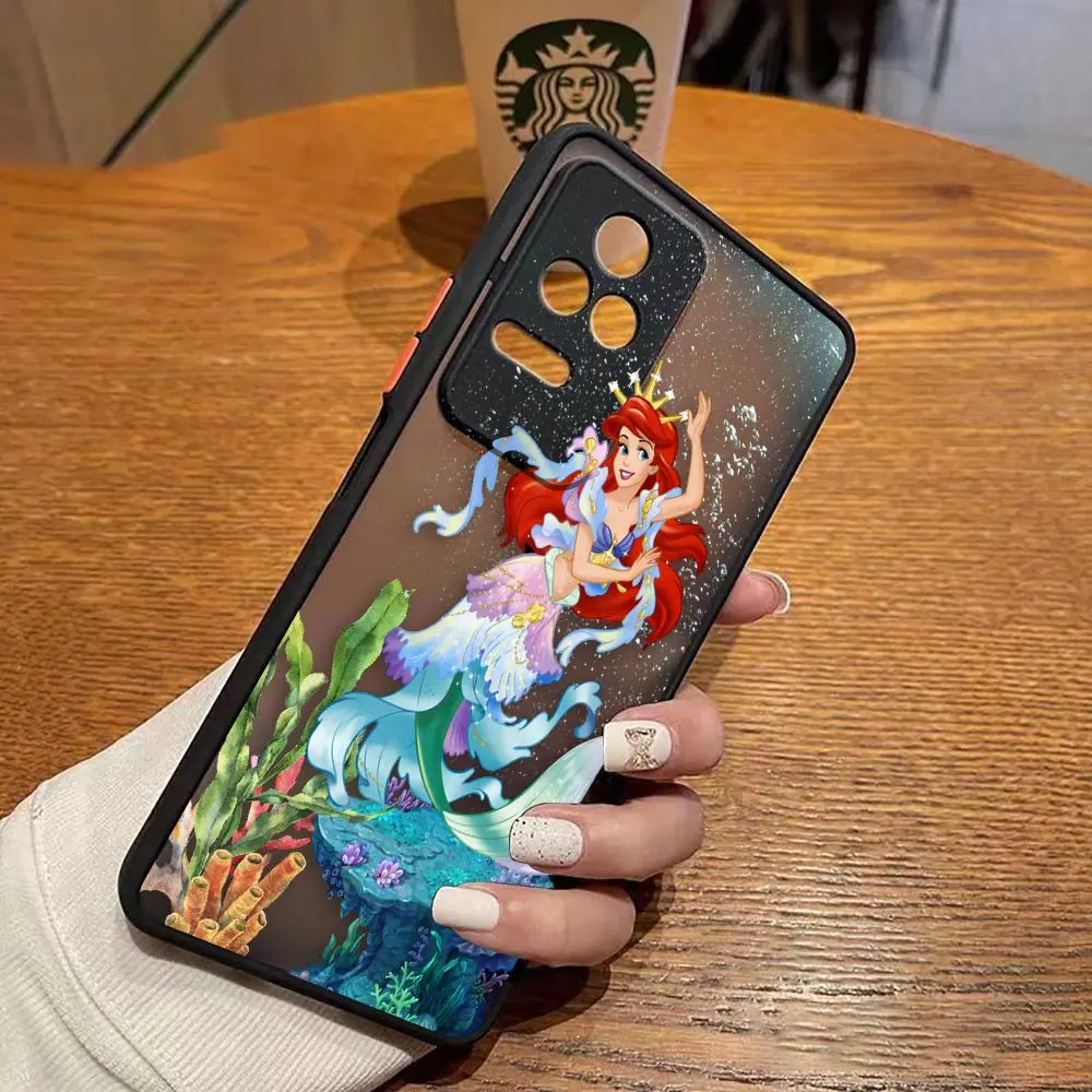 thumbnail image 1 of Funda mate para Redmi A1 K50 K40 GAMING K30 K20 10X 10C 10 9C 9T 9A 9 8 7 PRO 4G 5G Funda Coque Shell Anime princesa sirena, 1 of 5