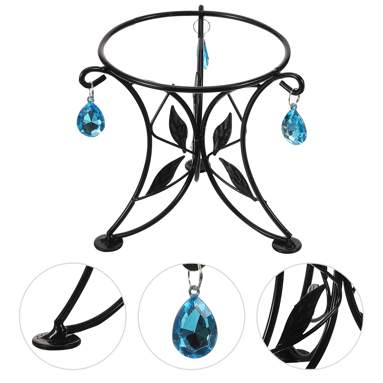 

Metal Gazing Ball Stand Small Vase Holder Sphere Stands Only Crystal Rack Succulents Bottom Bracket