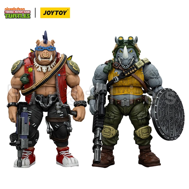 1/18 JOYTOY Action Figure Turtles Beebop Rocksteady Anime Toy