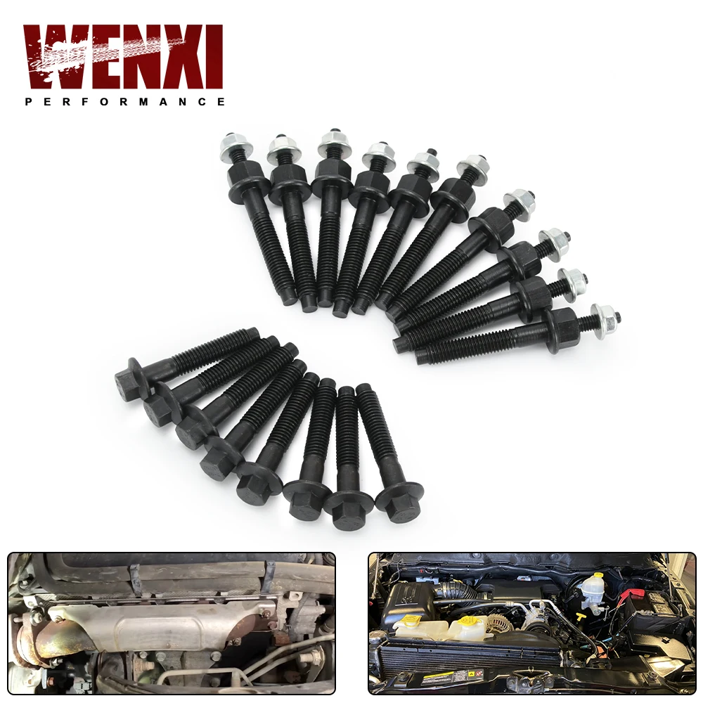 

Комплект болтов и шпилек для выпускного коллектора, комплект оборудования для Chrysler 09-23 V8, для Jeep 09-21 Challenger Durango, для Dodge 09-20 Ram