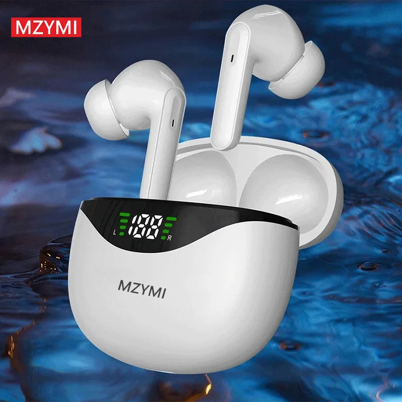 

mzyMI Bluetooth5.3 Earphones In Ear Buds CS121 IPX5 Waterproof Headphones TWS Touch Control Wireless Headset With Microphone