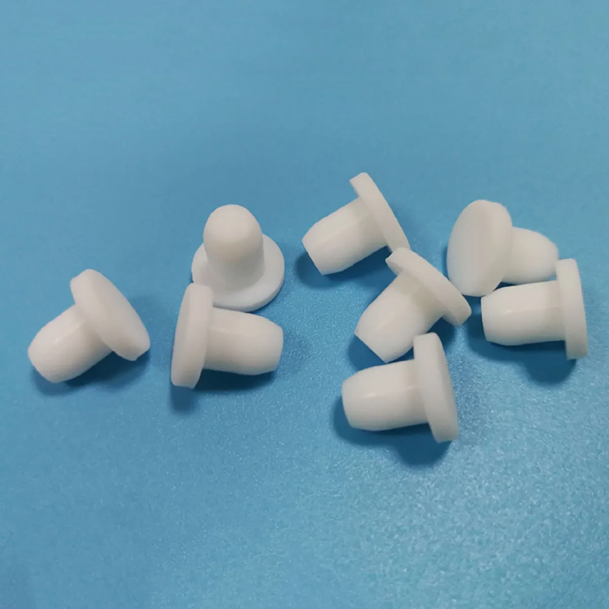 

10/20/30Pcs Solid Silicone Rubber Stoppers 4/4.3/4.5/4.8/5mm White T-shape Bore End Caps Inserts Seal Plug Shock-absorbing Pad